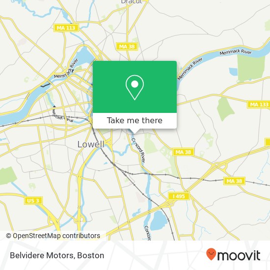 Belvidere Motors map