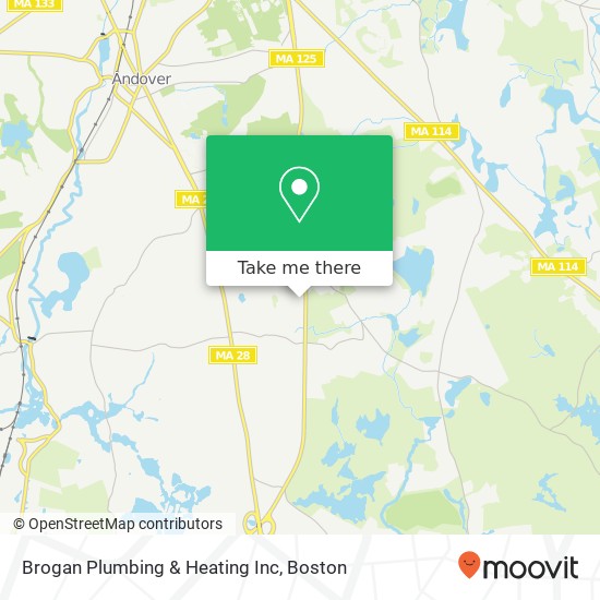 Brogan Plumbing & Heating Inc map