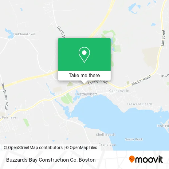Buzzards Bay Construction Co map