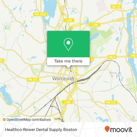 Mapa de Healthco-Rower Dental Supply