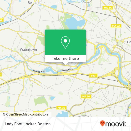 Lady Foot Locker map