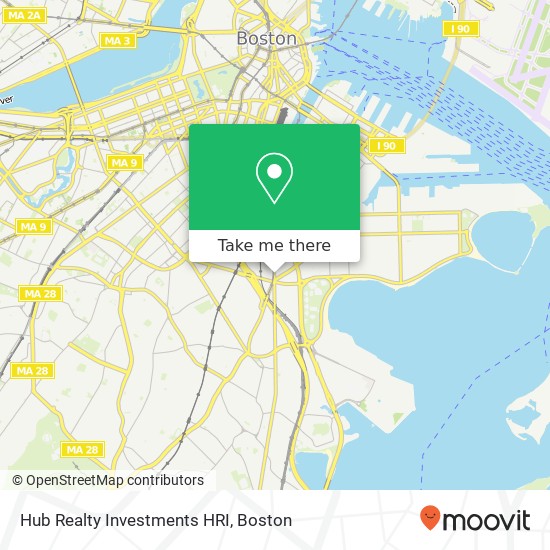 Mapa de Hub Realty Investments HRI