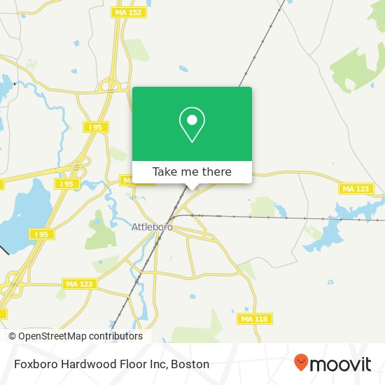 Foxboro Hardwood Floor Inc map