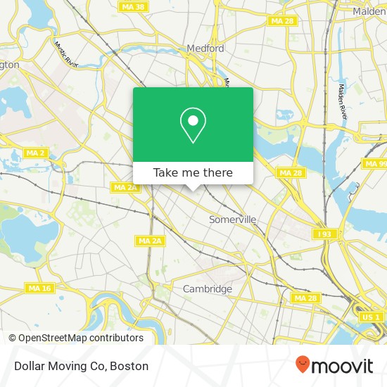 Mapa de Dollar Moving Co