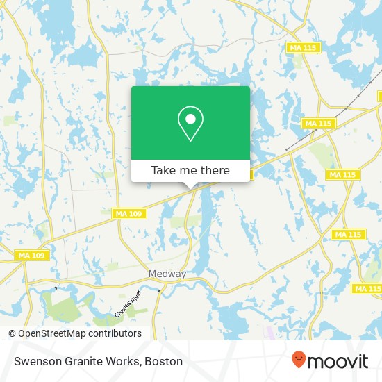 Swenson Granite Works map