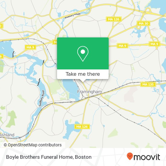 Boyle Brothers Funeral Home map