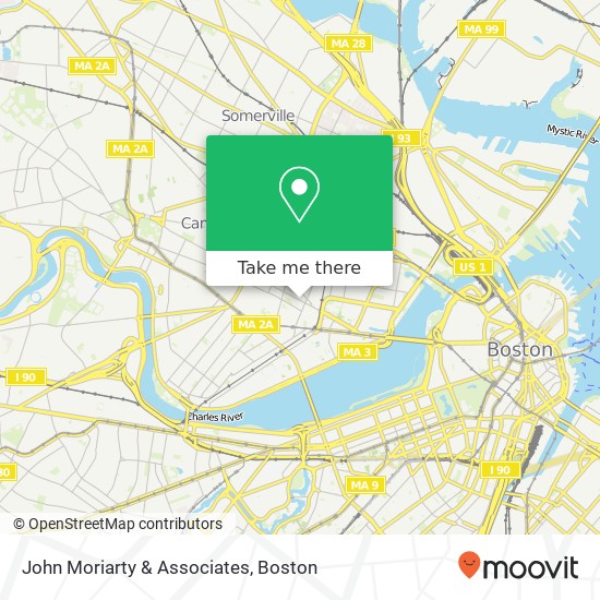 John Moriarty & Associates map