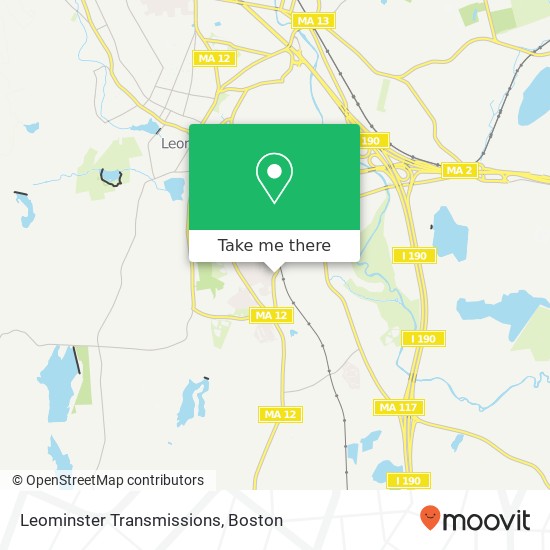 Leominster Transmissions map