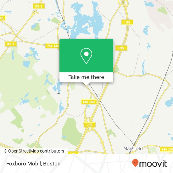 Mapa de Foxboro Mobil