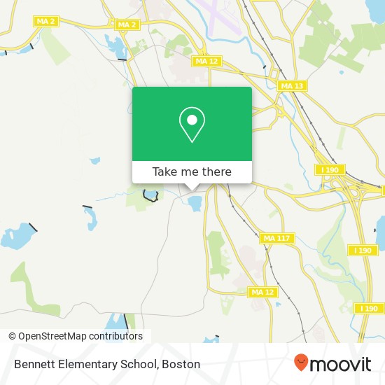 Bennett Elementary School map