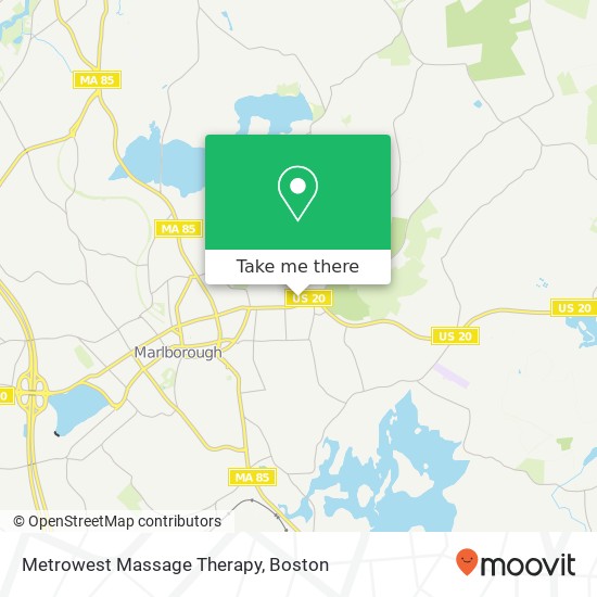 Mapa de Metrowest Massage Therapy