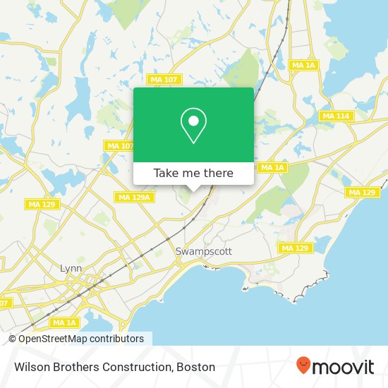 Wilson Brothers Construction map