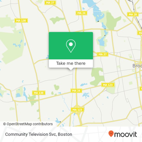 Community Television Svc map
