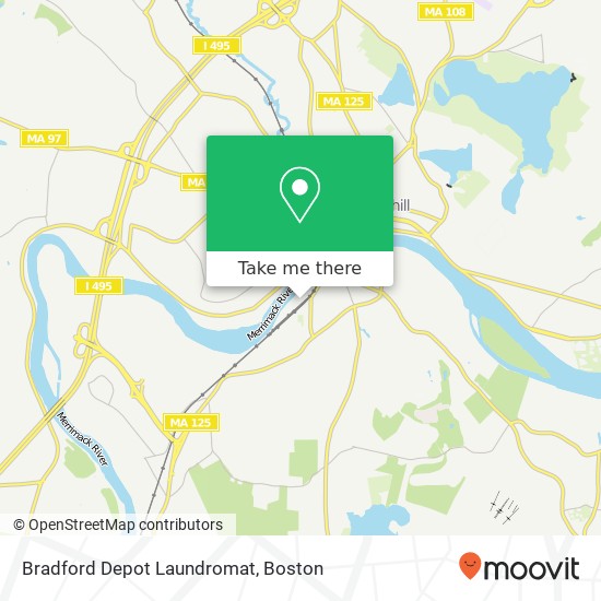 Bradford Depot Laundromat map