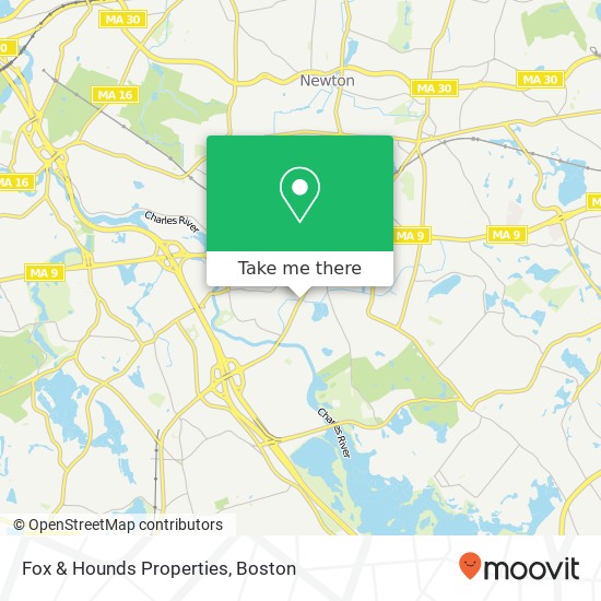 Fox & Hounds Properties map