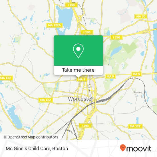 Mapa de Mc Ginnis Child Care