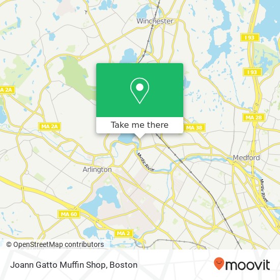 Mapa de Joann Gatto Muffin Shop