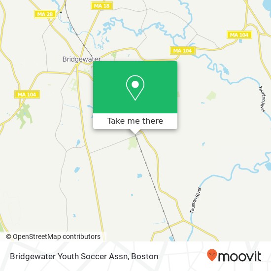 Mapa de Bridgewater Youth Soccer Assn