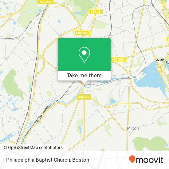 Philadelphia Baptist Church map