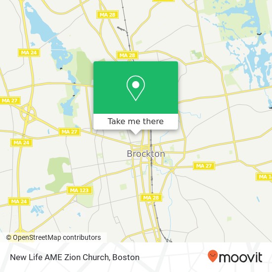New Life AME Zion Church map
