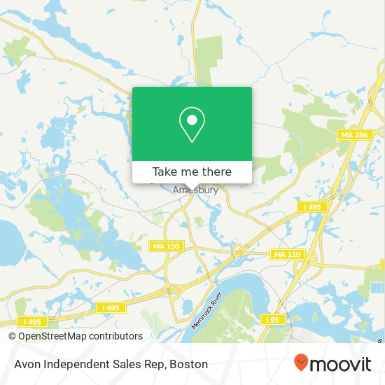 Avon Independent Sales Rep map