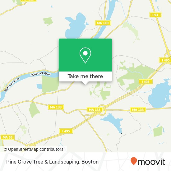 Pine Grove Tree & Landscaping map