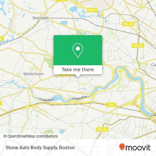 Stone Auto Body Supply map