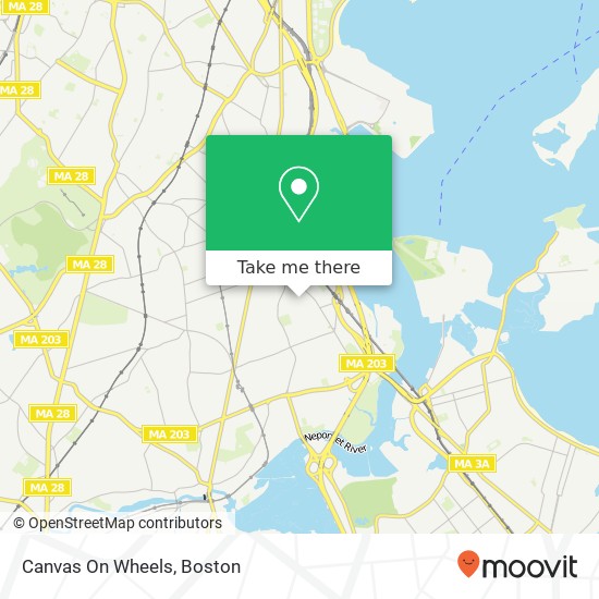 Canvas On Wheels map