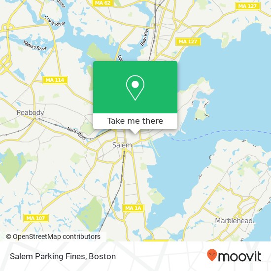 Salem Parking Fines map