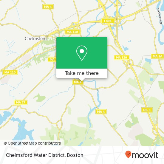 Mapa de Chelmsford Water District