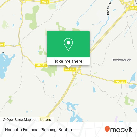 Nashoba Financial Planning map