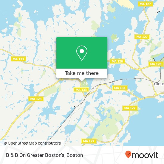 B & B On Greater Boston's map