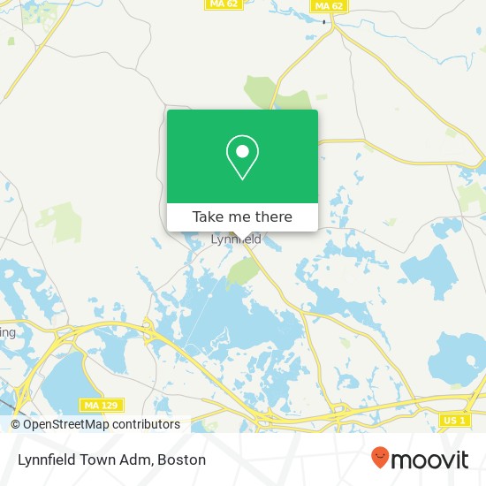 Mapa de Lynnfield Town Adm