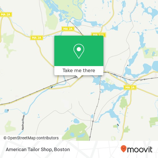 American Tailor Shop map