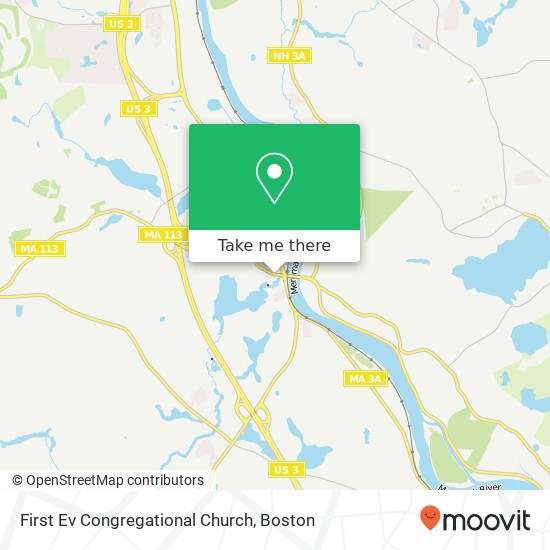 First Ev Congregational Church map