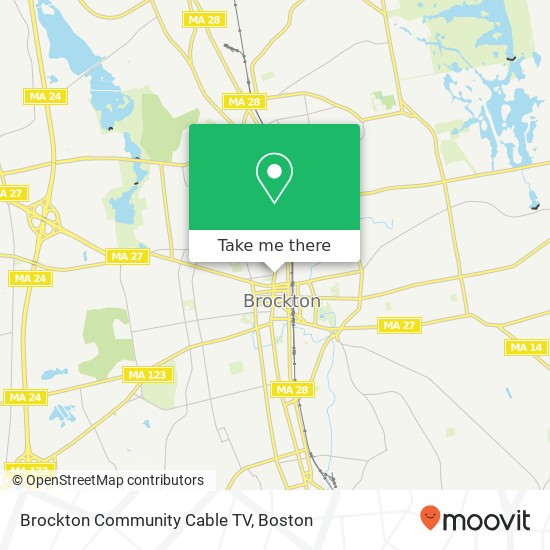 Mapa de Brockton Community Cable TV