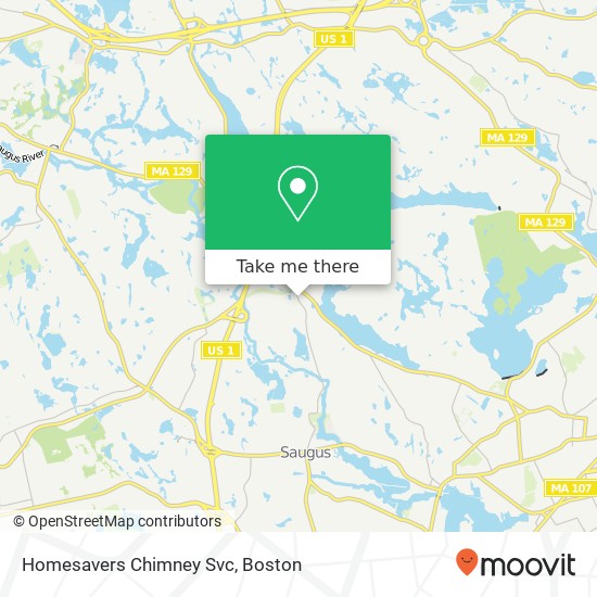Homesavers Chimney Svc map