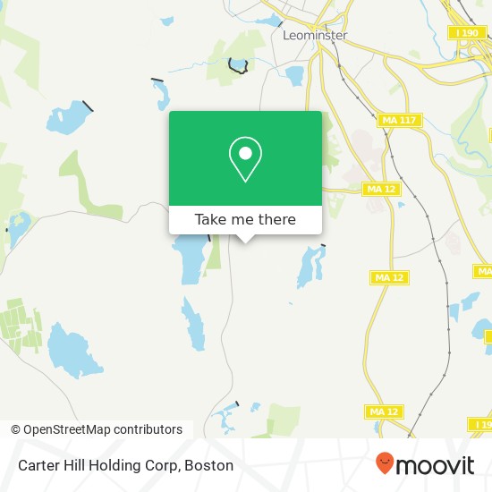 Mapa de Carter Hill Holding Corp