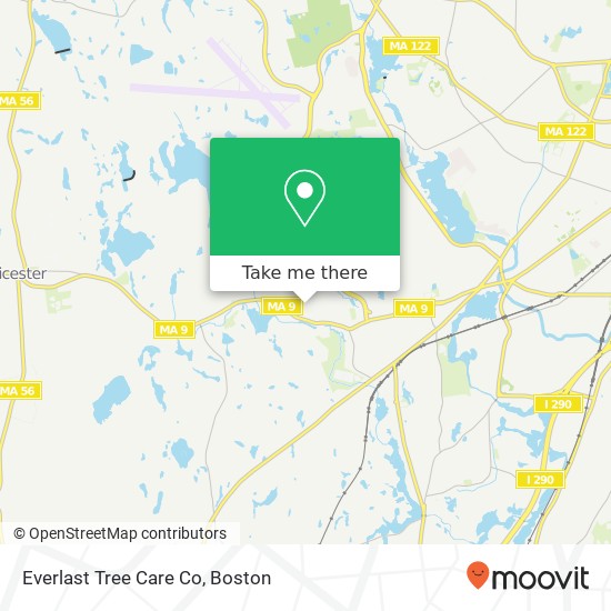 Everlast Tree Care Co map
