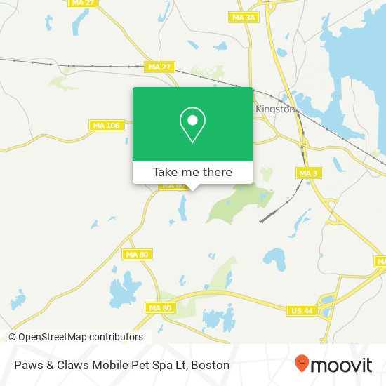 Mapa de Paws & Claws Mobile Pet Spa Lt