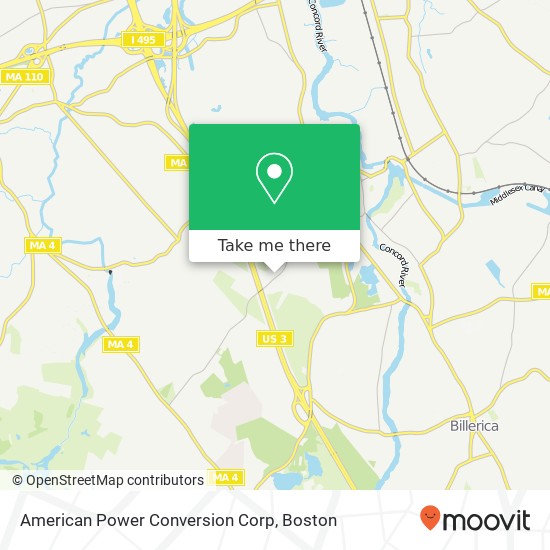 Mapa de American Power Conversion Corp