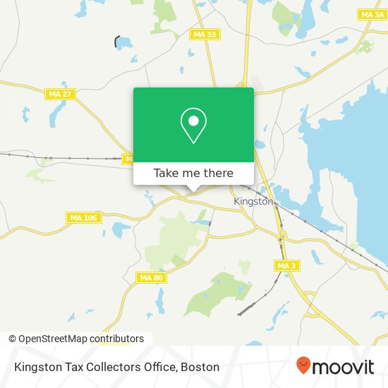 Kingston Tax Collectors Office map