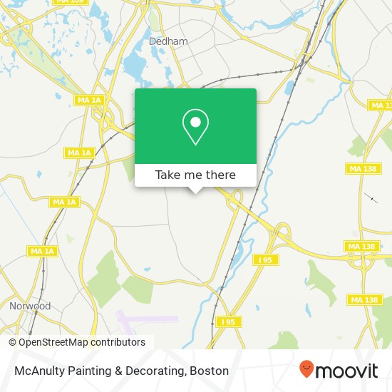 McAnulty Painting & Decorating map