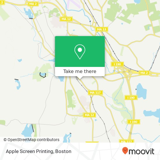 Apple Screen Printing map