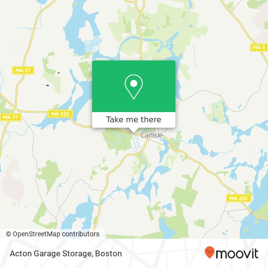 Mapa de Acton Garage Storage