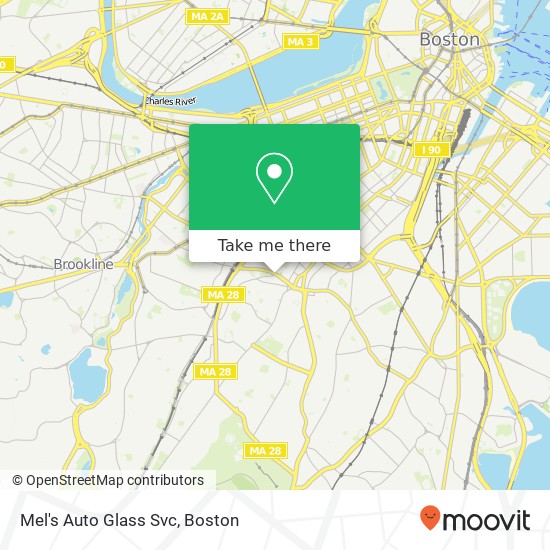 Mel's Auto Glass Svc map