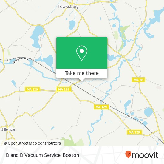 D and D Vacuum Service map