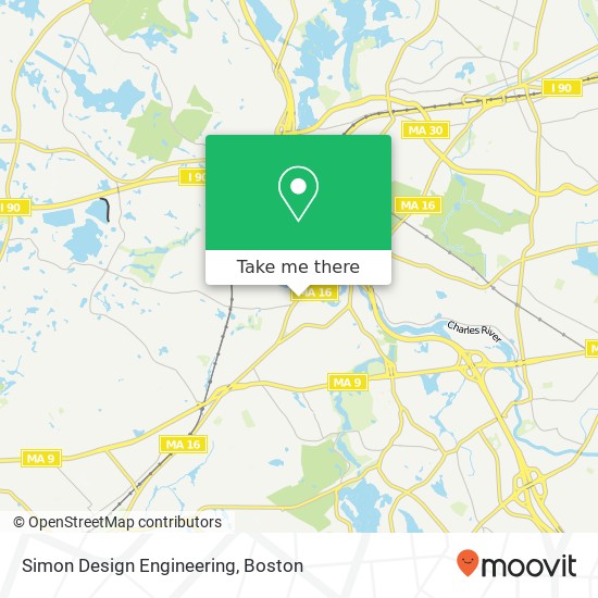 Simon Design Engineering map