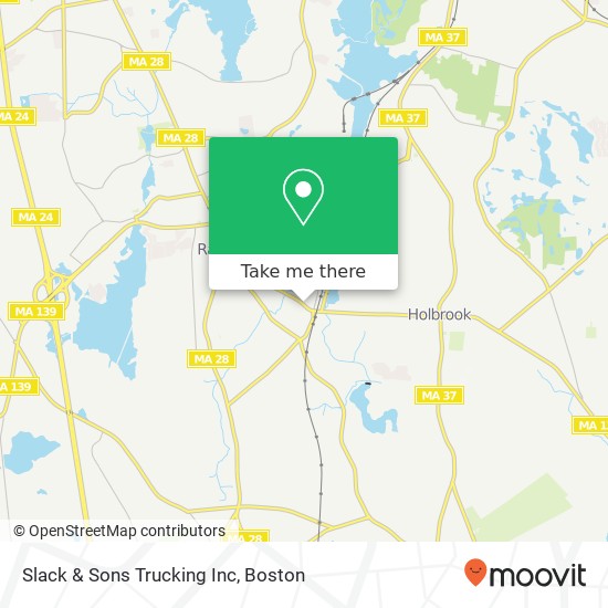 Mapa de Slack & Sons Trucking Inc