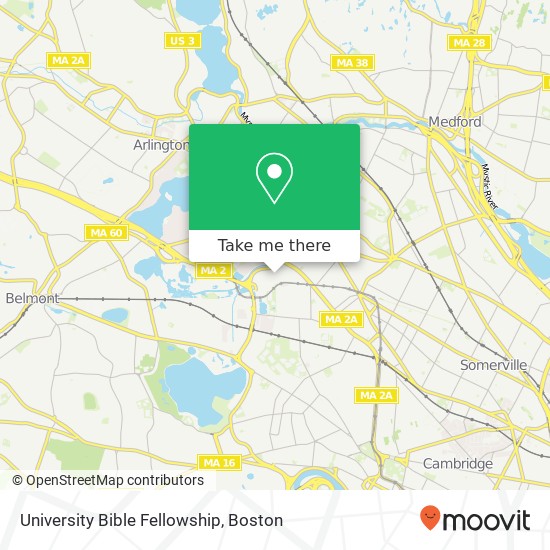 Mapa de University Bible Fellowship